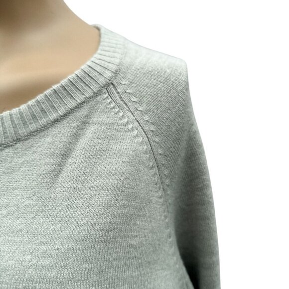 French Connection Light Gray Pullover Crewneck Long Sleeve Sweater Womens L - Picture 11 of 11